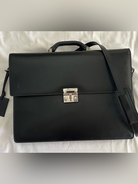 Salvatore Ferragamo Other - Ferragamo Black Leather Business Bag
